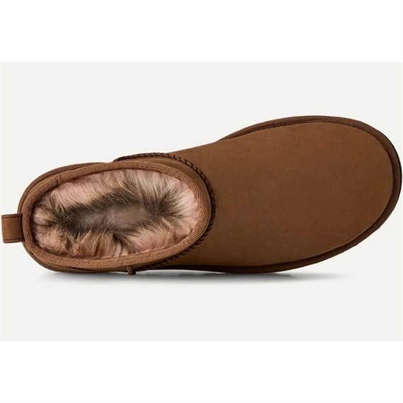 UGG Classic Ultra Mini Nubuck Støvler, Dark Chestnut